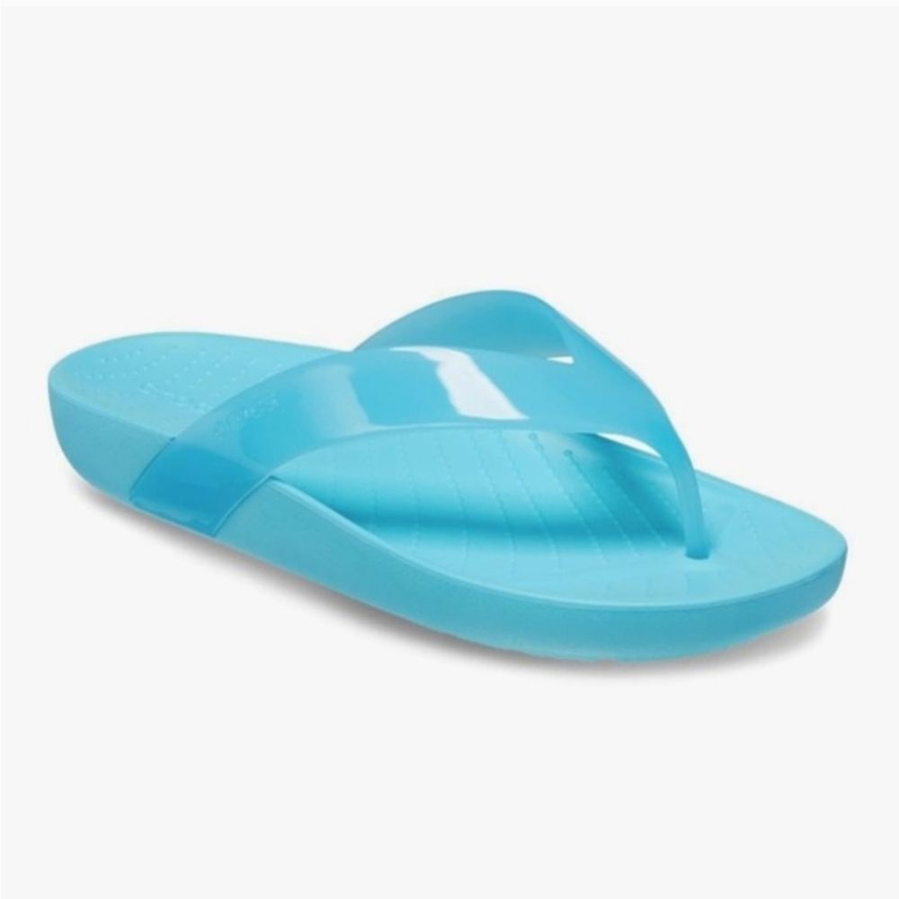 Crocs Splash Glossy Thong Flip Flop Beach Size 7